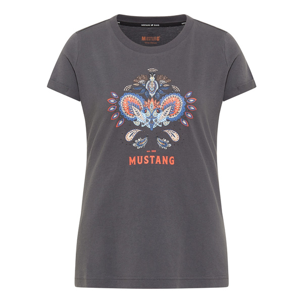 Mustang damska koszulka T-shirt Alina C Print 1012290 4086
