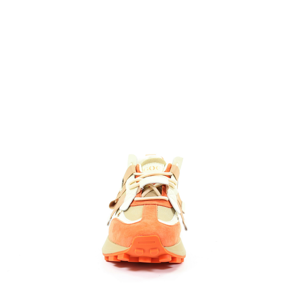 GOE Damen Mehrfarbige Turnschuhe RR2N4064 ORANGE/BEIGE