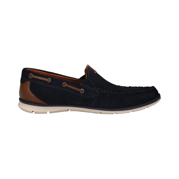 Bugatti men's suede moccasins 321-ARU61-1400-4100 DARK BLUE