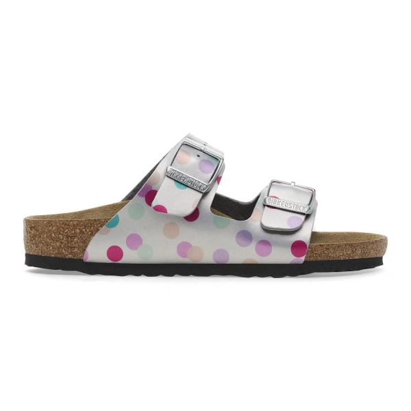 Birkenstock Sandalen Arizona KIDS BS 1029805 ELECTRIC METALLIC DOST SILVER (Standardweite)