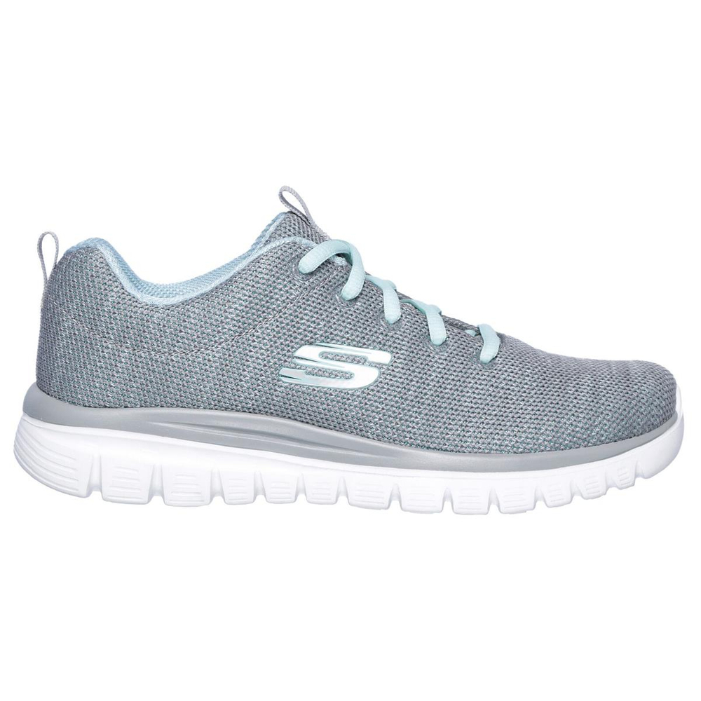 Skechers women's athletic shoes Graceful Twisted Fortune 12614 GYMN Gray/Mint