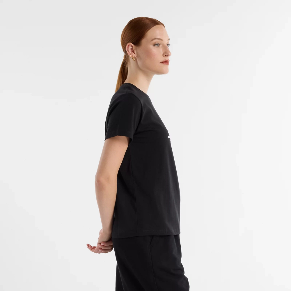 New Balance damen S/S SPORT JERSEY LOGO T-SH BK WT43582BK T-shirt