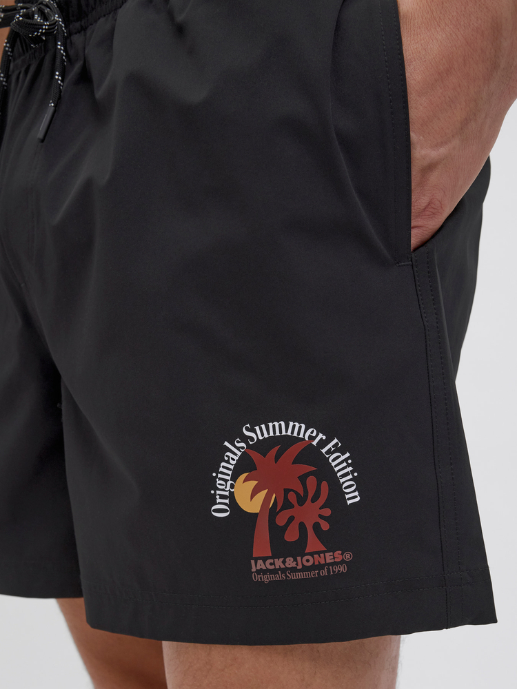Jack&Jones Badeshorts JPSTMAUI STAR SWIMSHORTS STYD SS25 12287670 BLACK