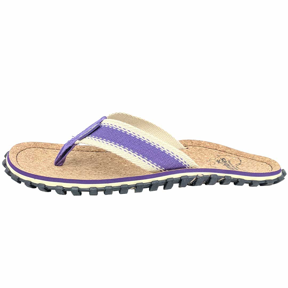 Gumbies - women's CORKER flip flops - PURPLE