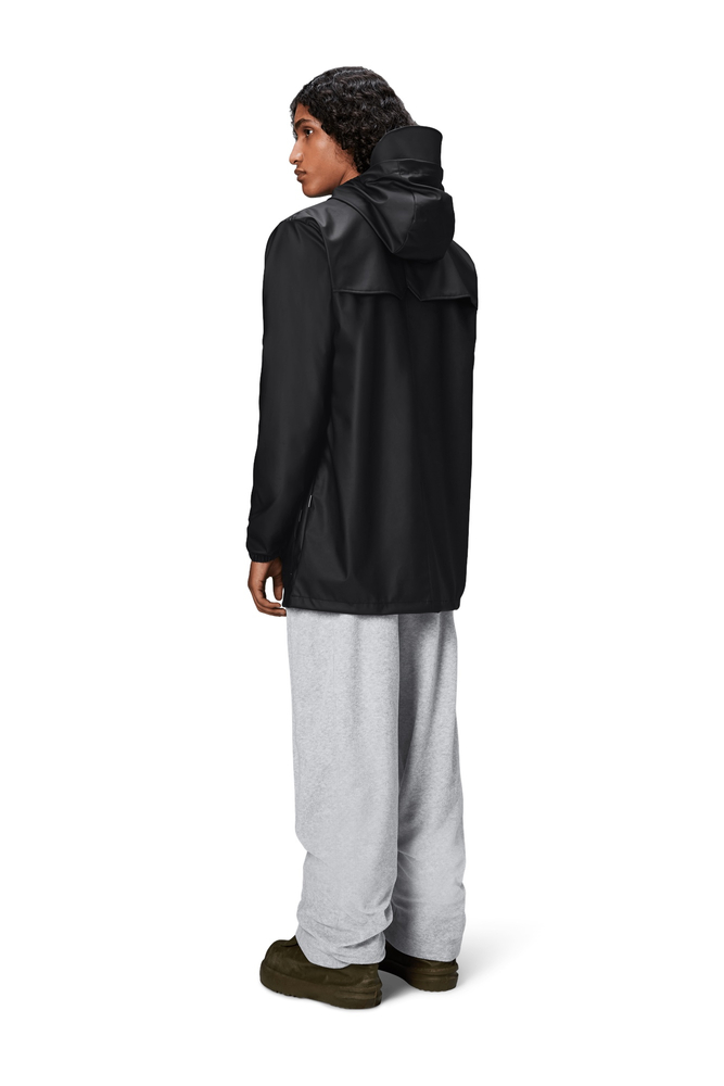 RAINS CARGO LONG JACKET W3 12060 01 BLACK