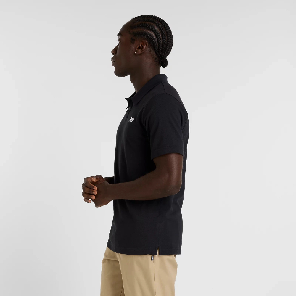 New Balance herren-T-Shirt COTTON PIQUE POLO BK MT51519BK