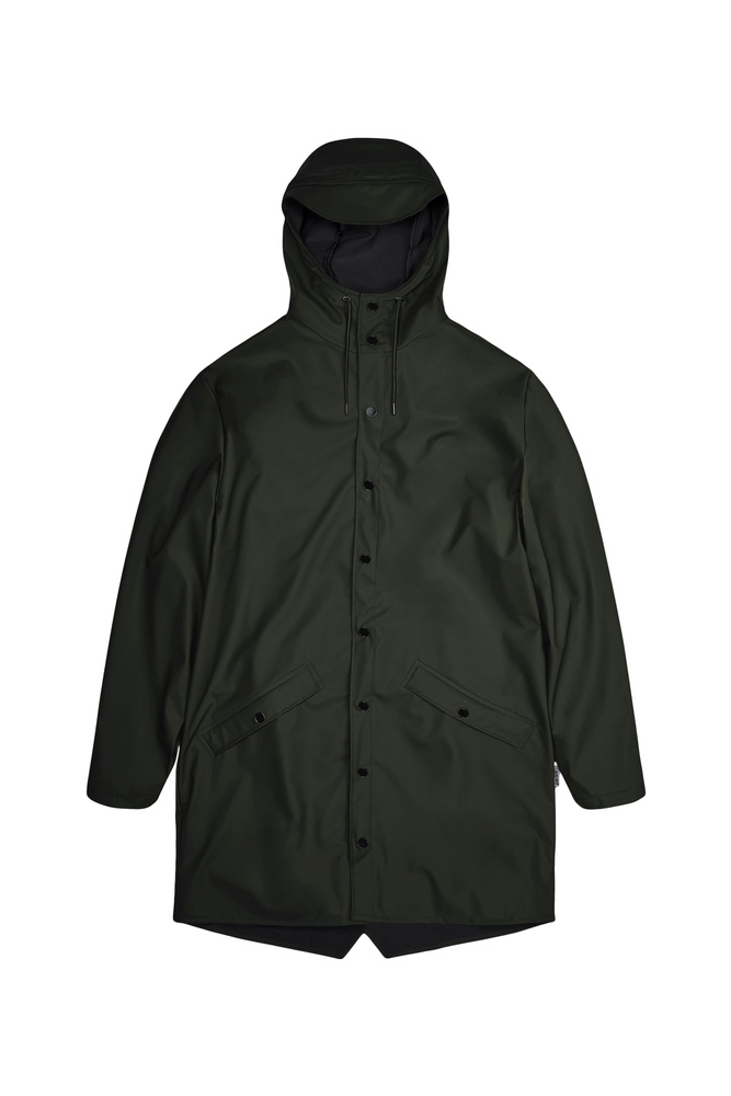Rains unisex rain jacket LONG JACKET 12020 03 GREEN