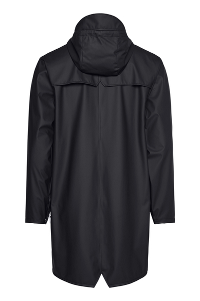 Rains unisex rain jacket LONG JACKET 12020 01 BLACK