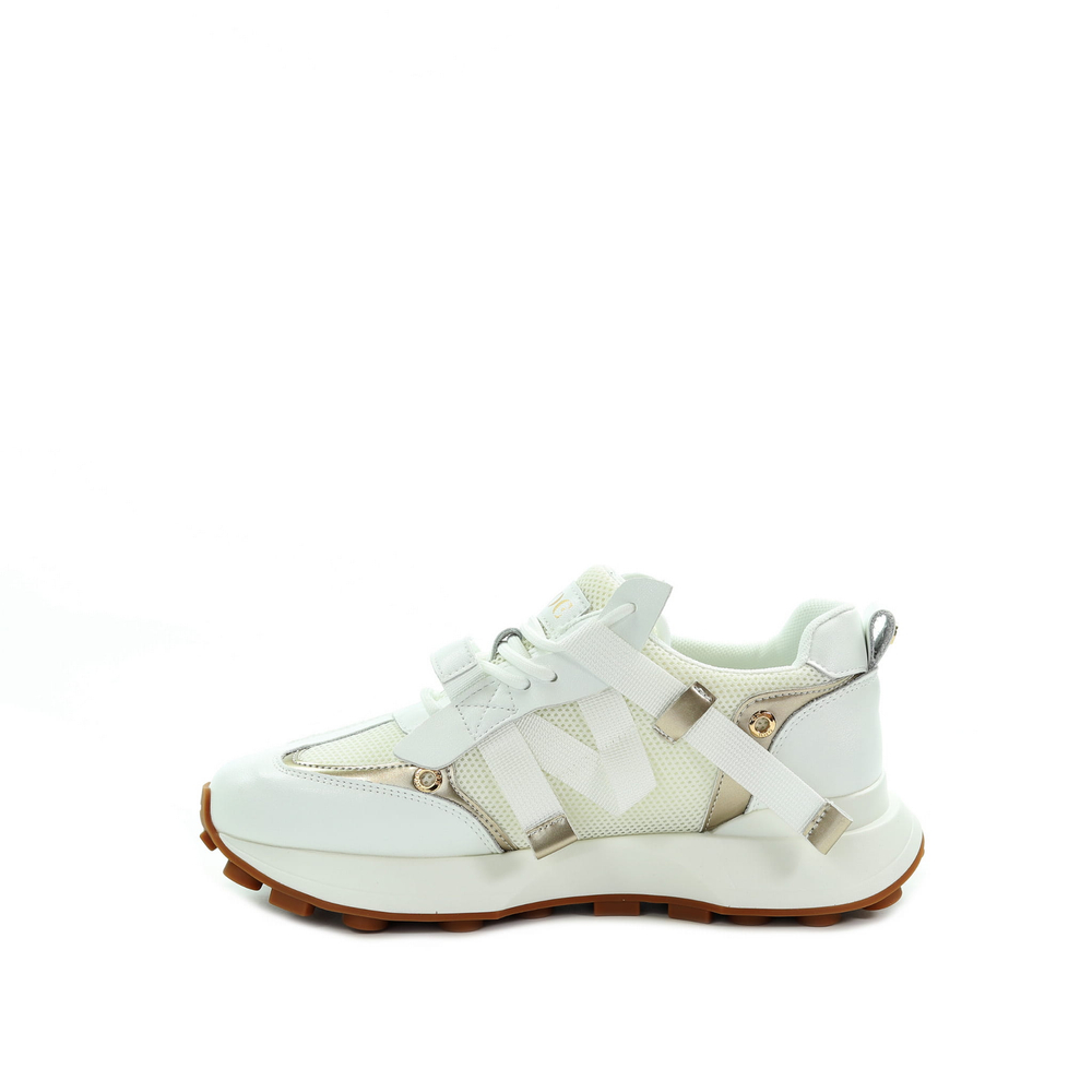 GOE Damskie sneakersy kremowe RR2N4065 WHITE
