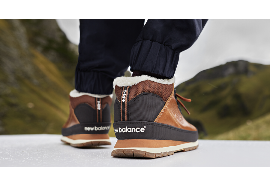 New Balance męskie buty zimowe ze skóry naturalnej H754LFT ocieplane