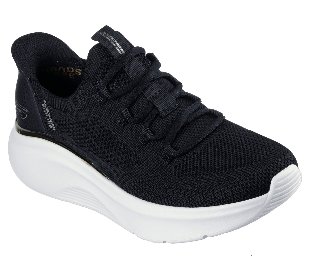 Skechers buty damskie sneakersy Slip-ins: BOBS Sport B Love - True Delight 117617 BLK black