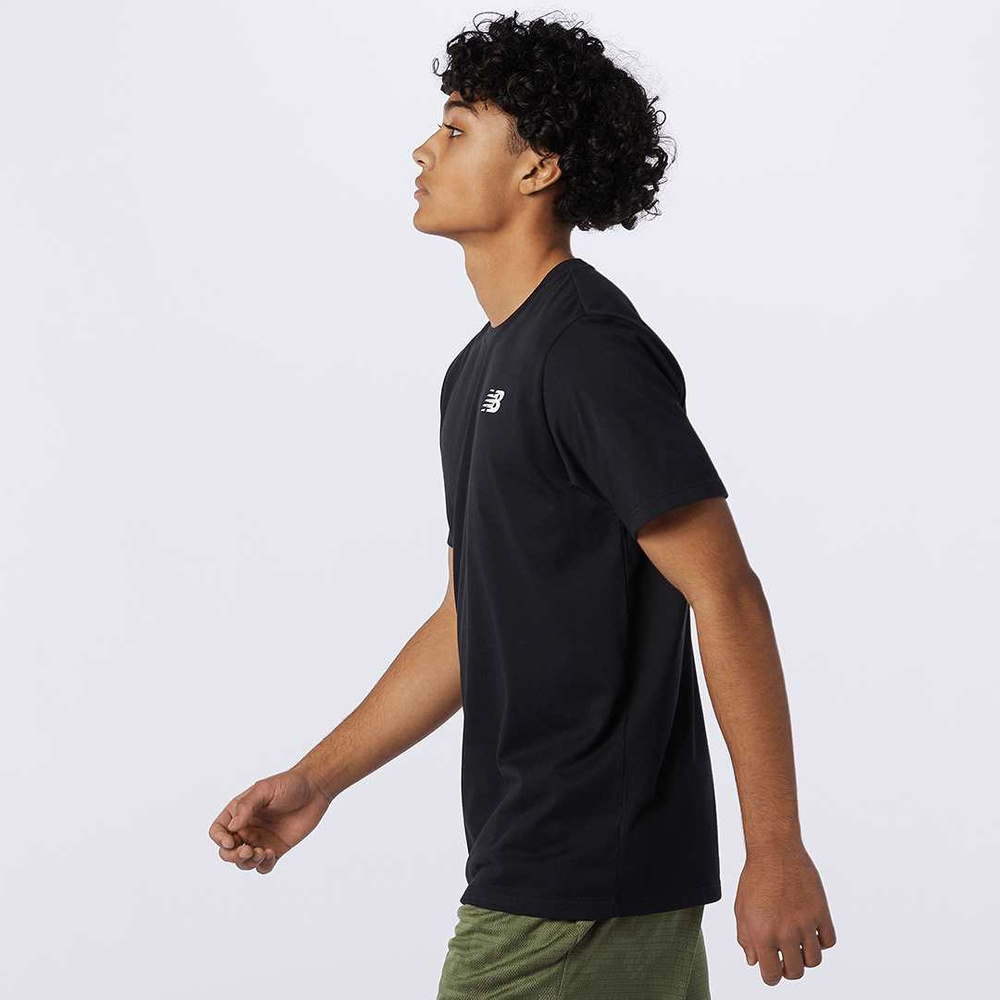 New Balance Herren HEATHERTECH TEE BK MT11070BK T-Shirt