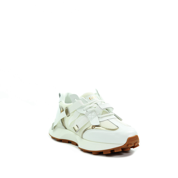 GOE Damskie sneakersy kremowe RR2N4065 WHITE