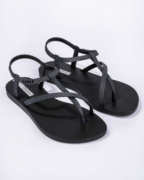Ipanema damskie sandały Class Wish II Fem 82931 21122 BLACK/DARK GREY
