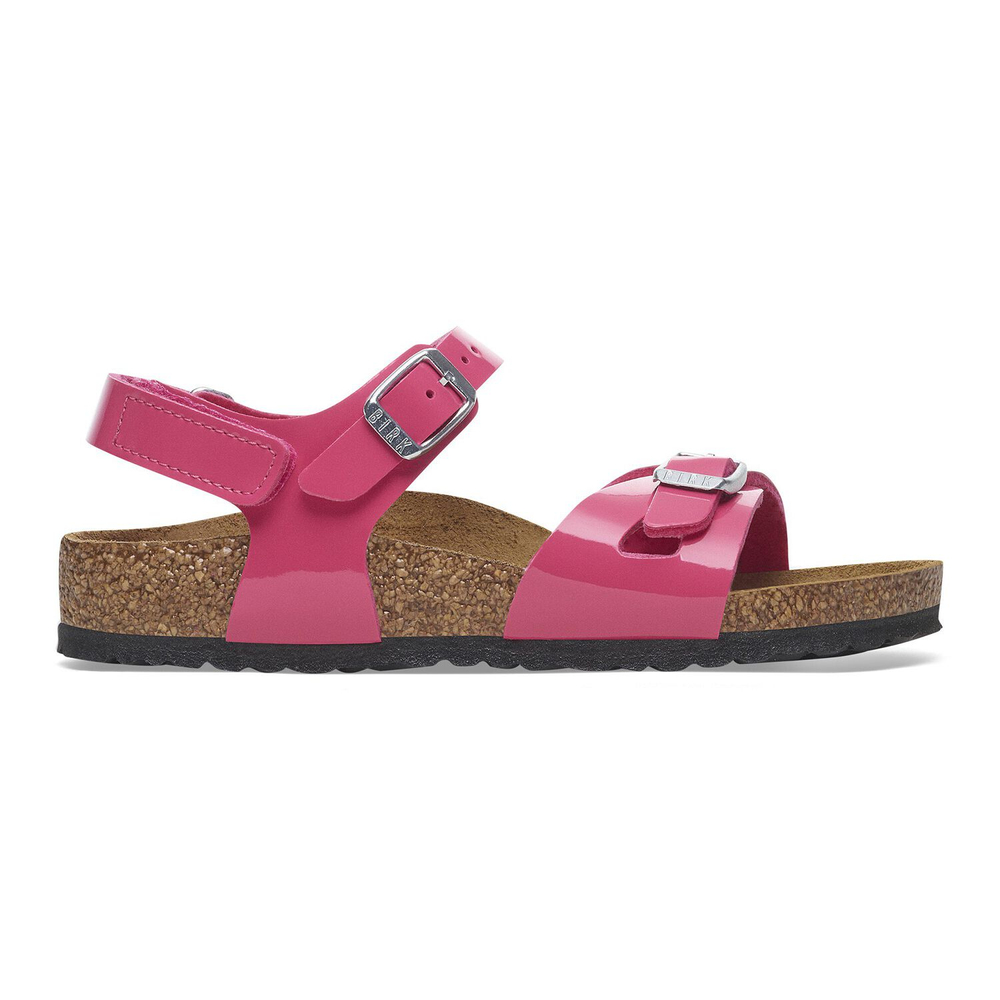 Birkenstock damskie sandały RIO AS KIDS 1029497 PATENT FUCHSIA TULIP (szerokość standardowa)