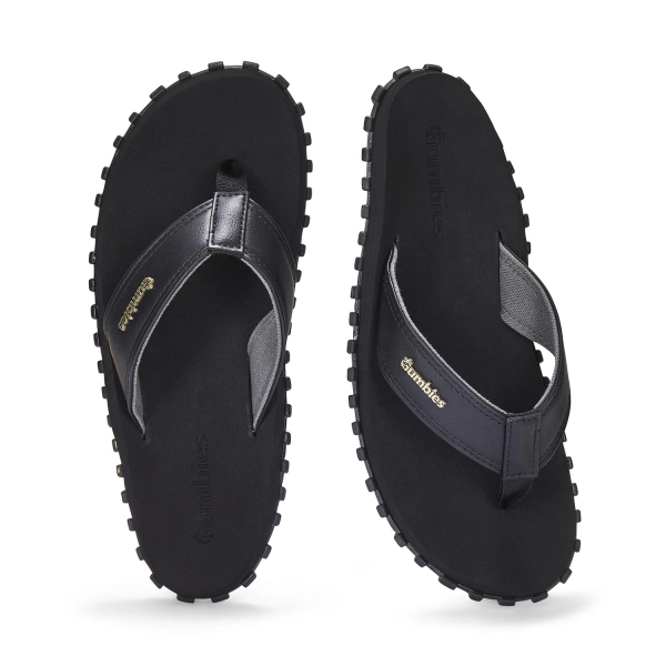 Gumbies Unisex-Flip-Flops VEGOVERT FLIP-FLOPS BLACK