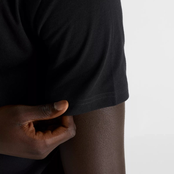 New Balance men's SPORT JERSEY LOGO T-SHIRT BK MT43906BK T-shirt