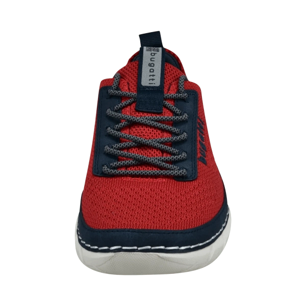Bugatti men's athletic shoes 321-ASM01-6950-3041 RED/DARK BLUE
