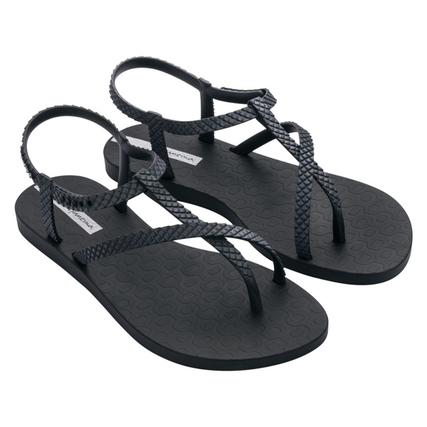 Ipanema damskie sandały Class Wish II Fem 82931 21122 BLACK/DARK GREY