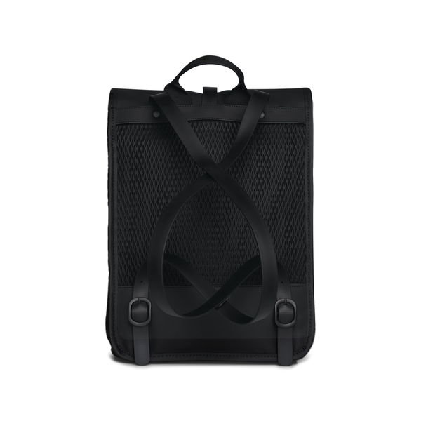 Rains Rucksack 38x28x12 cm ROLLTOP RUSKSACK MESH MINI W3 13350 01 BLACK