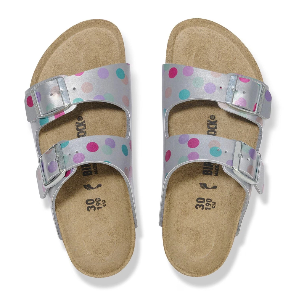 Birkenstock sandały Arizona KIDS BS 1029805 ELECTRIC METALLIC DOST SILVER (szerokość standardowa)