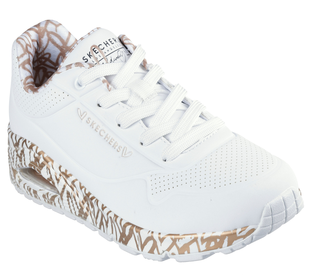 Skechers Turnschuhe x JGoldcrown: Uno - Loving Love 155506 WTRG