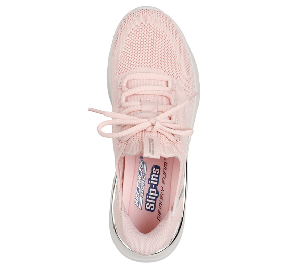 Skechers buty damskie sneakersy Slip-ins: BOBS Sport B Love - True Delight 117617 LTPK pink