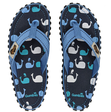 Gumbies - unisex japonki ISLANDER - WHALES