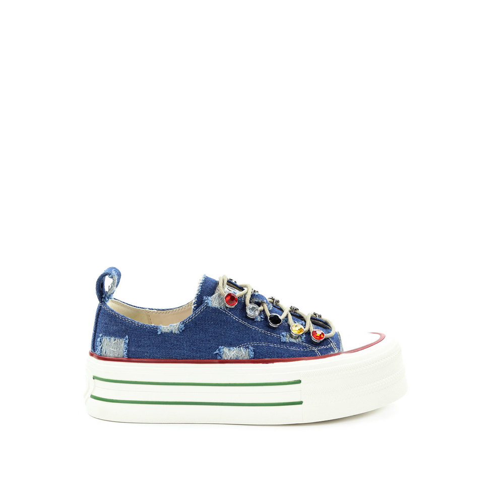 GOE Frauen Blau Turnschuhe RR2N4103 DENIM