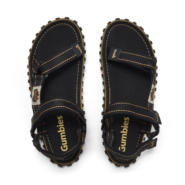 Gumbies Herren TRACKER SANDALS UNISEX SCHWARZ