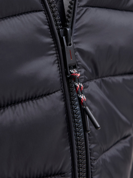 Jack&Jones Herren Daunenjacke JJEBRADLEY LIGHT BODYWARMER COLLAR NOO 12280970 BLACK