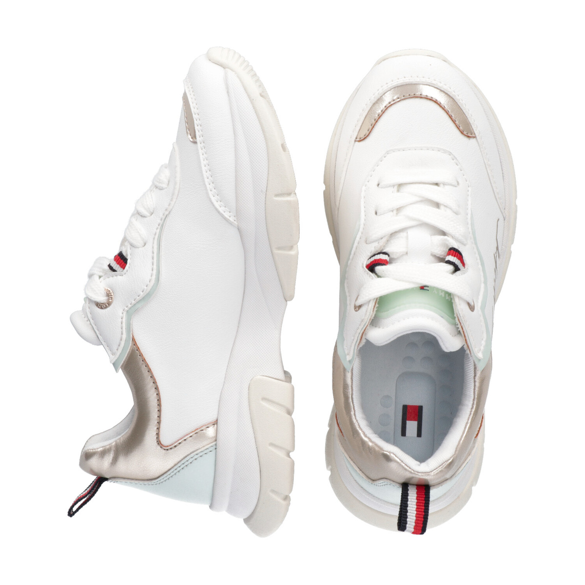 Tommy Hilfiger damskie buty sportowe T3A4-32164-0289X048 WHITE/PLATINUM | OBUWIE DAMSKIE TOMMY HILFIGER 379,99 zł