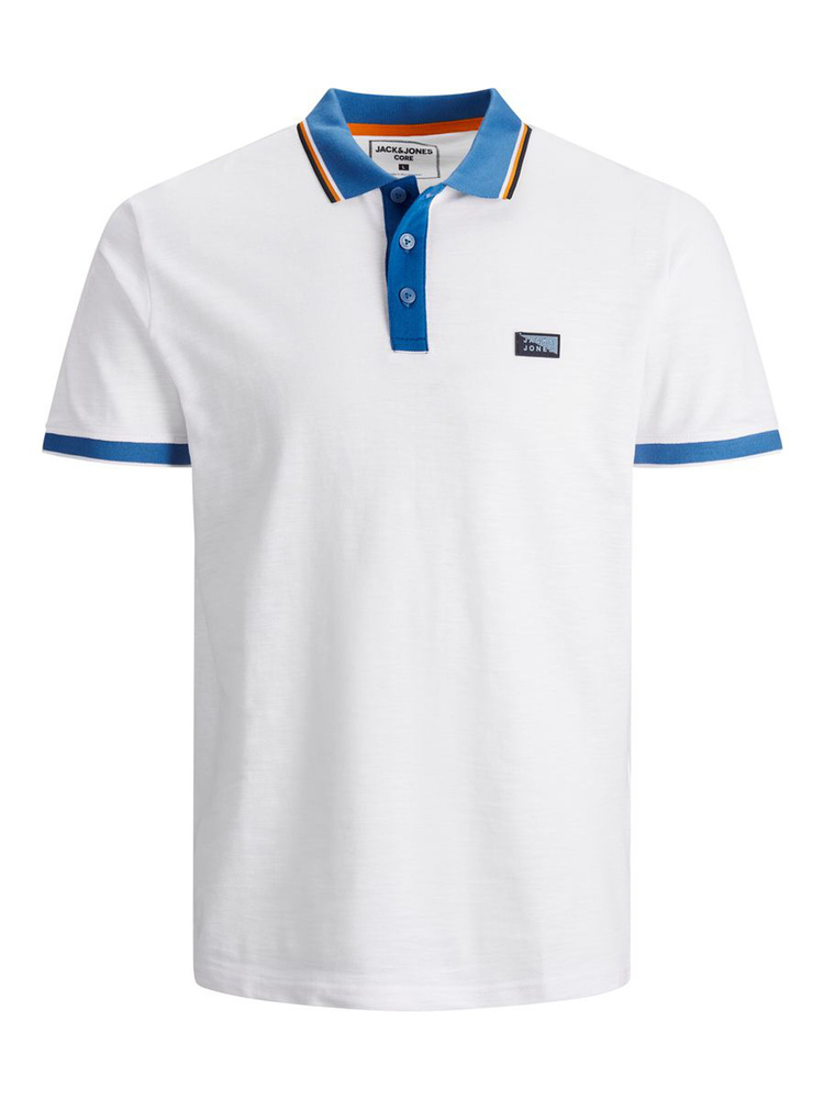 JACK & JONES męska koszulka Polo 12187924 WHITE/SUB MELAN